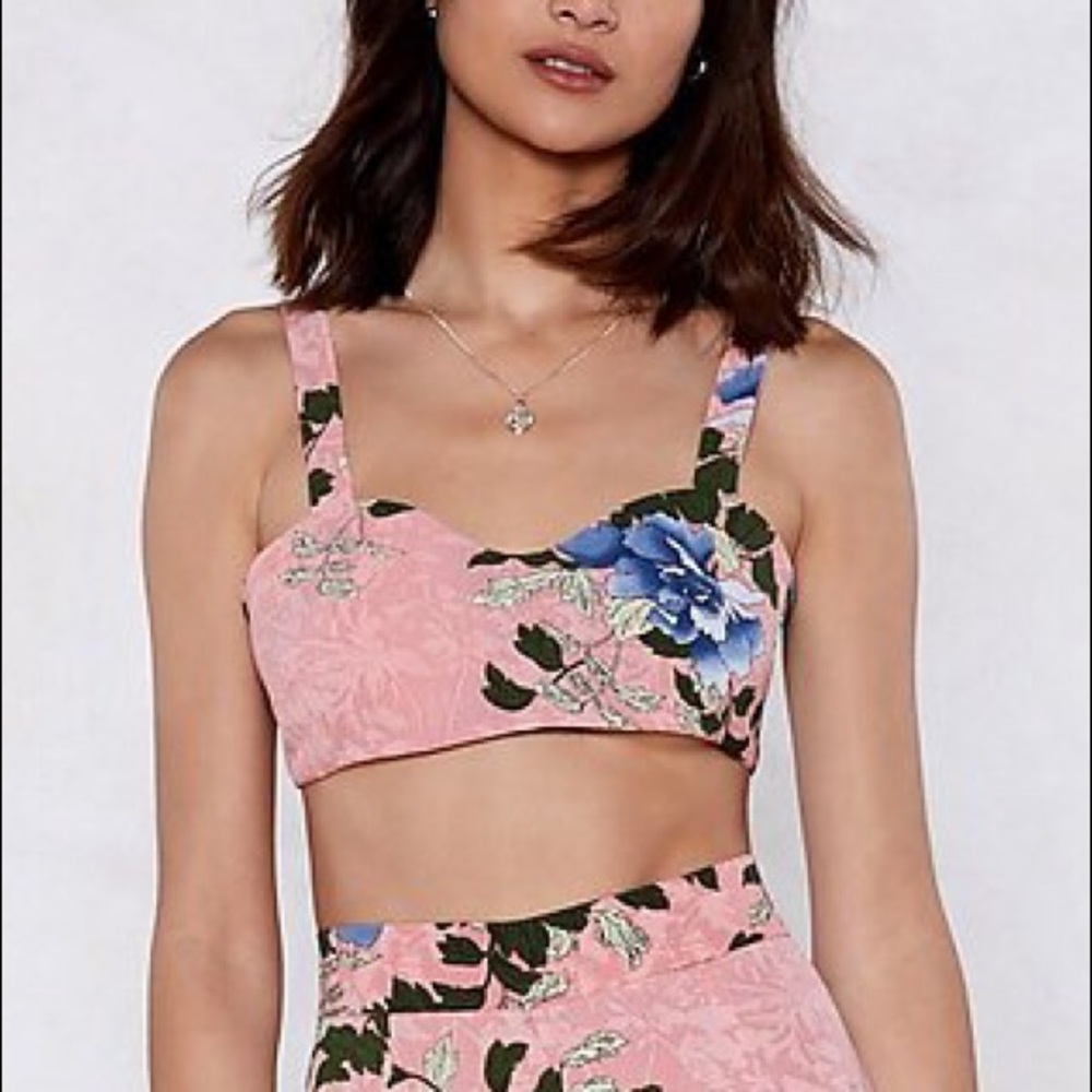 Nasty Gal |  Floral Bra Top